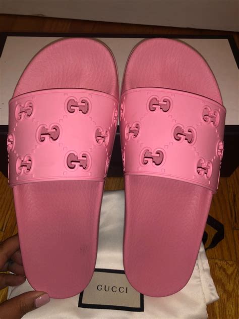 gucci shoes women pink|Gucci slides women pink.